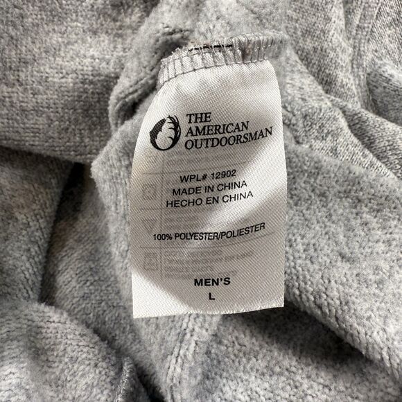 The American Outdoorsman Women's Half Zip Pullover Heather Gray Size L - Picture 6 of 7